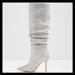 Rhinestone knee boot Size 7